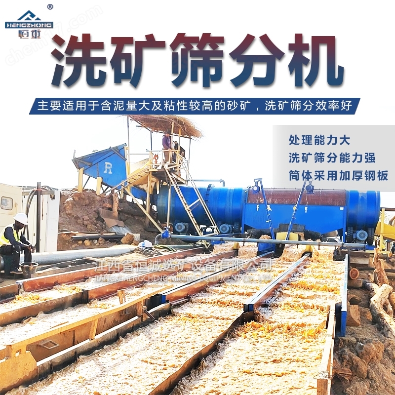 GT1880黏土湿筛滚筒筛